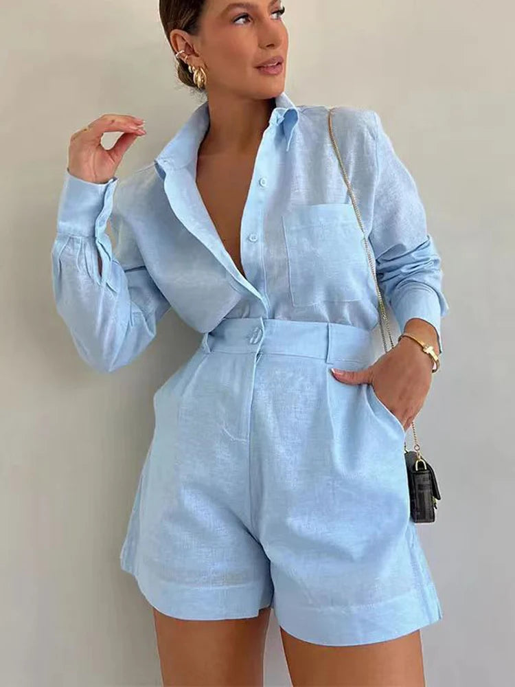 Luxury Feel Casual Two-Piece Summer Set