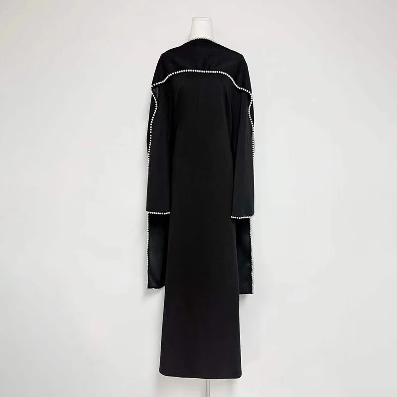 Long Sleeve Solid Maxi Abaya – Anti-Wrinkle Elegant Design