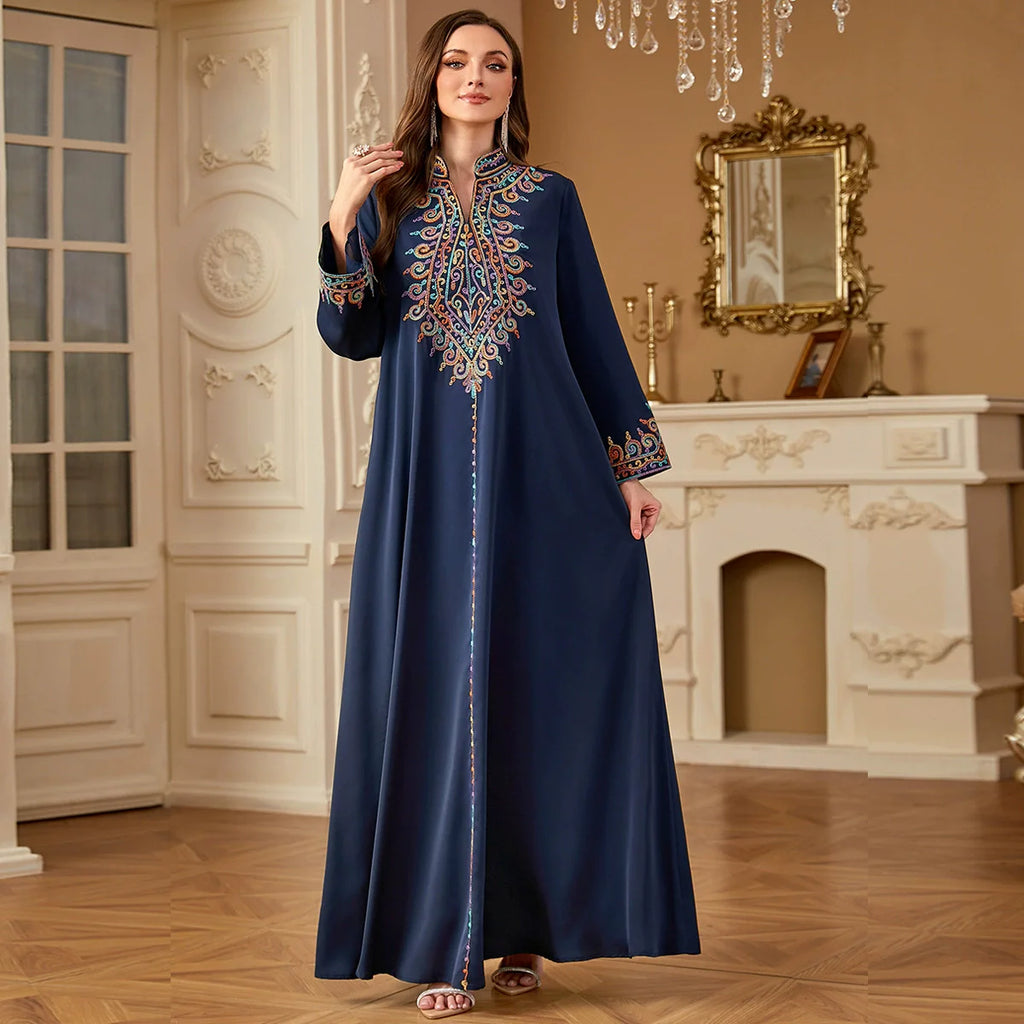 Embroidered Eid Abaya Dress