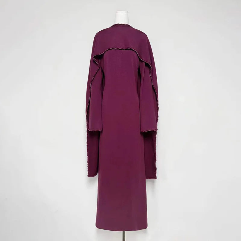 Long Sleeve Solid Maxi Abaya – Anti-Wrinkle Elegant Design