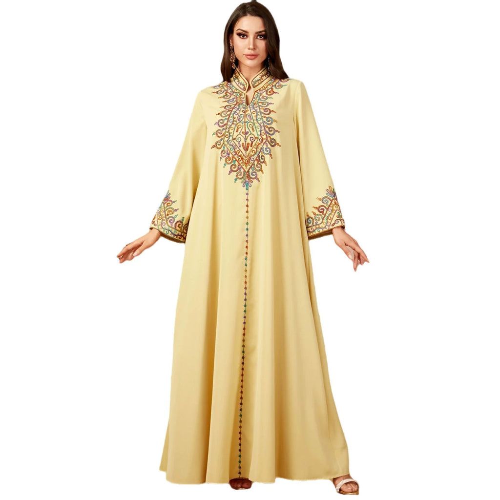 Embroidered Eid Abaya Dress