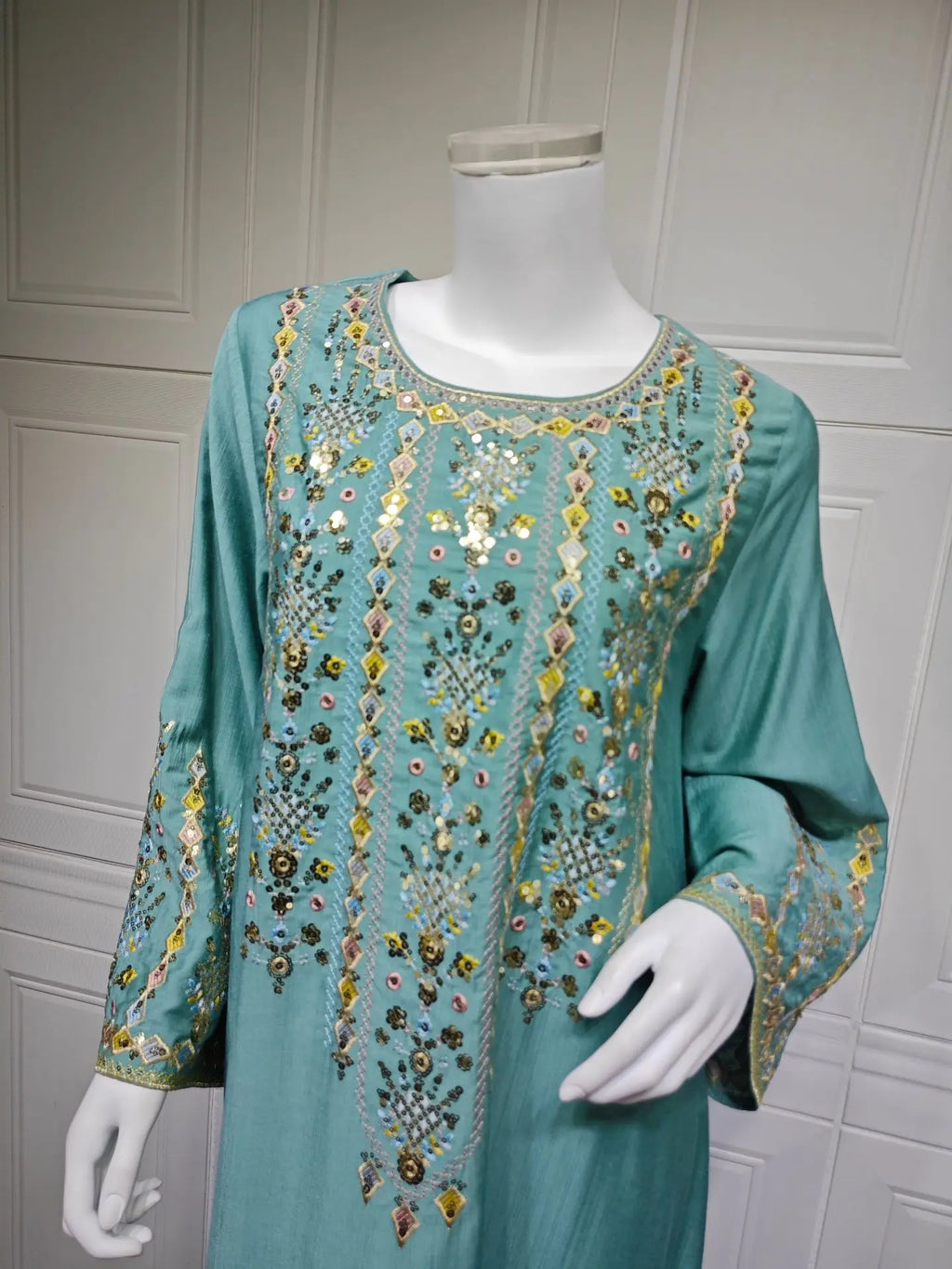 Royal Embroidered Jalabiya Gown