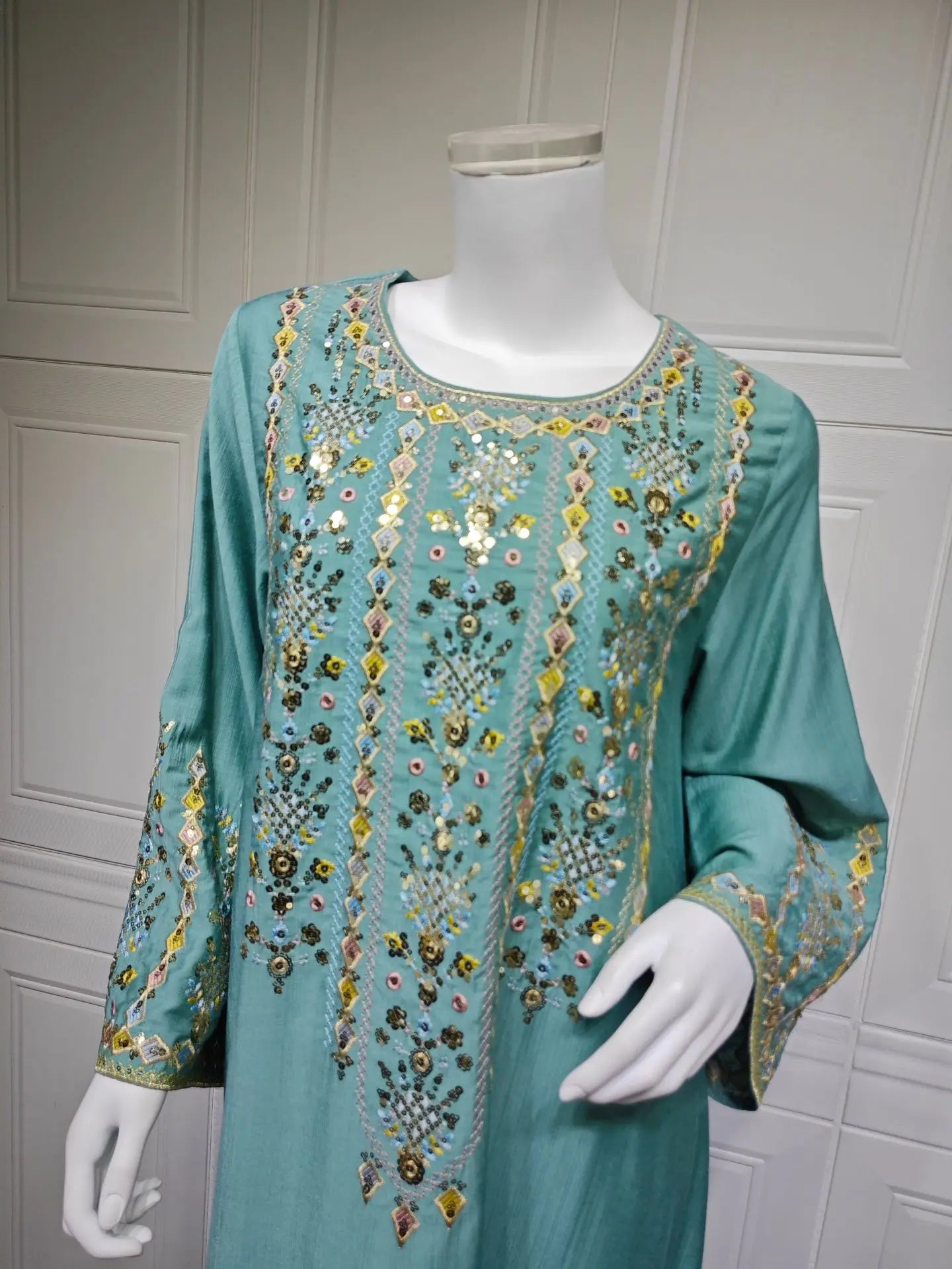 Royal Embroidered Jalabiya Gown