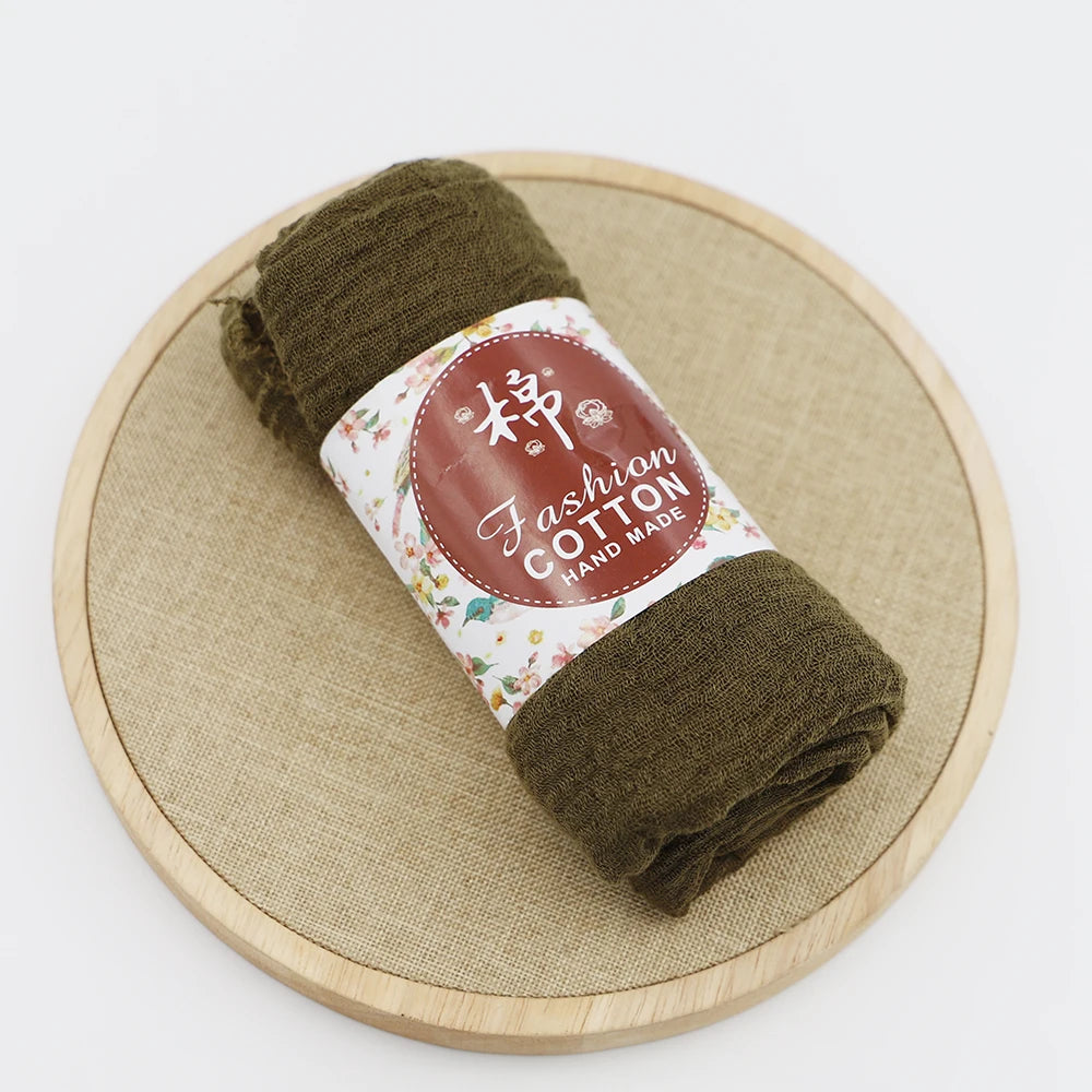 Trendora Crinkle Cotton Hijab — Luxe Square Scarf 90×90cm