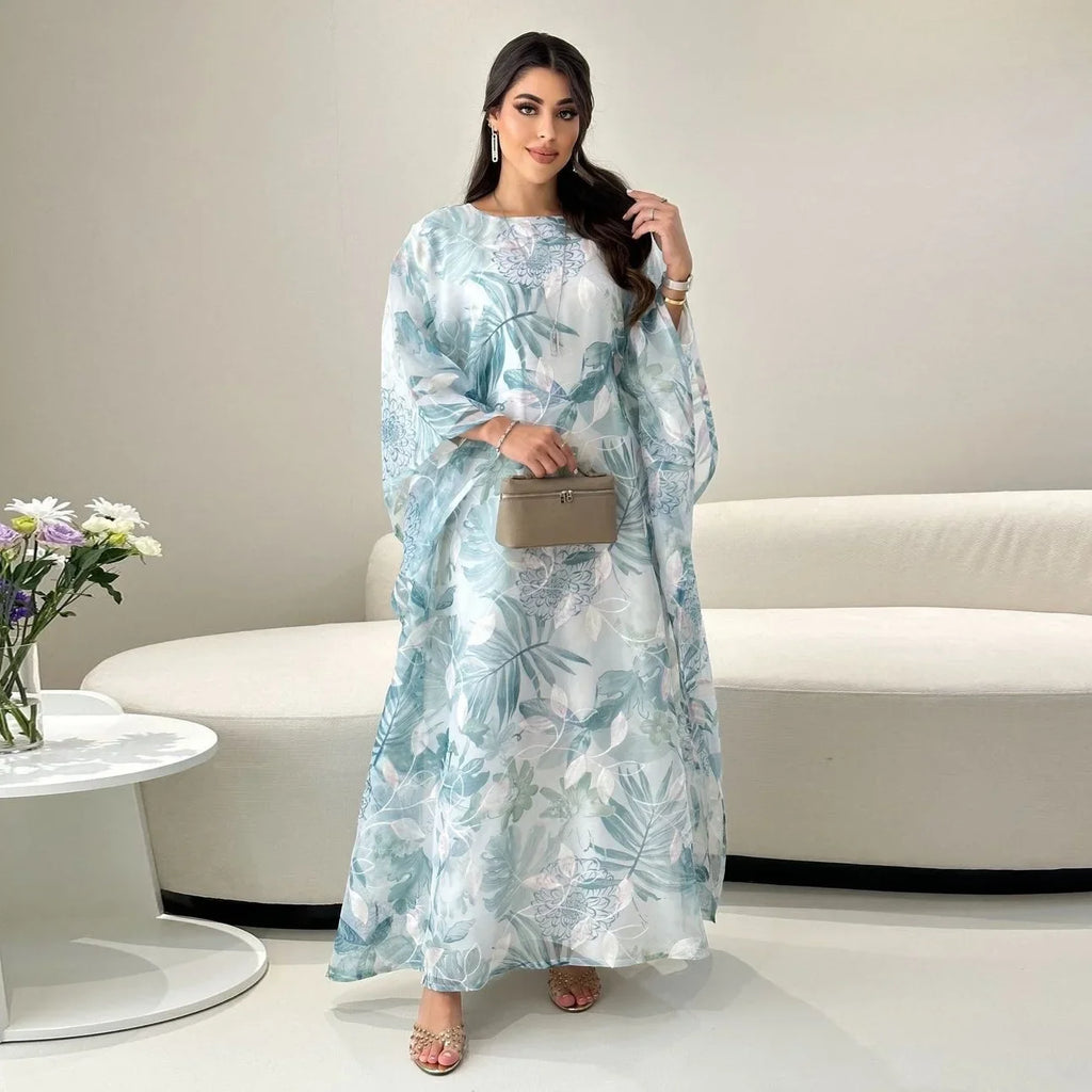 Printed Eid Abaya Kaftan