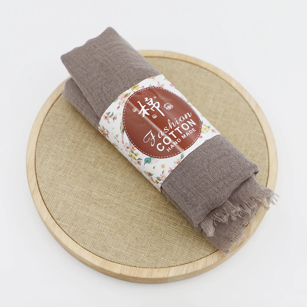 Trendora Crinkle Cotton Hijab — Luxe Square Scarf 90×90cm