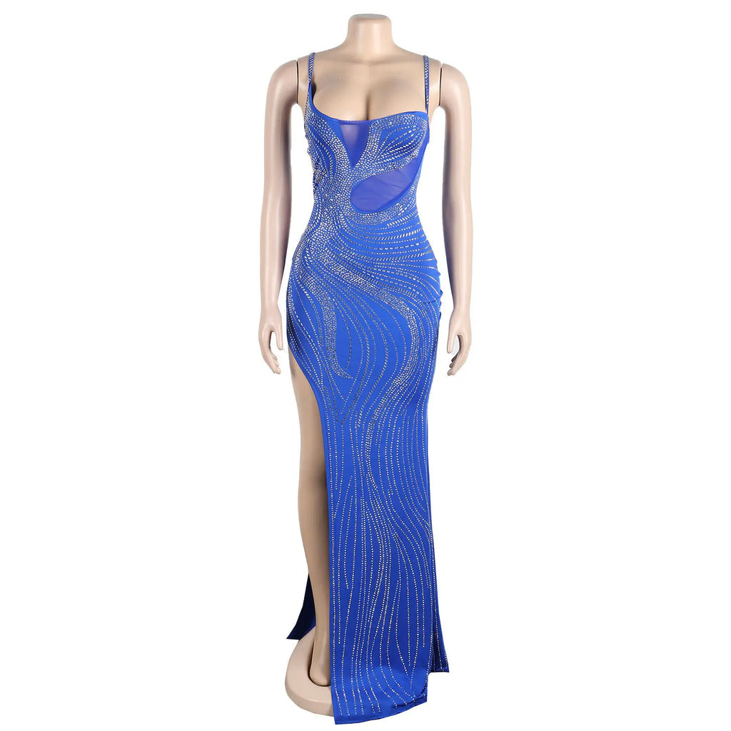 Crystal Sparkle Maxi Dress
