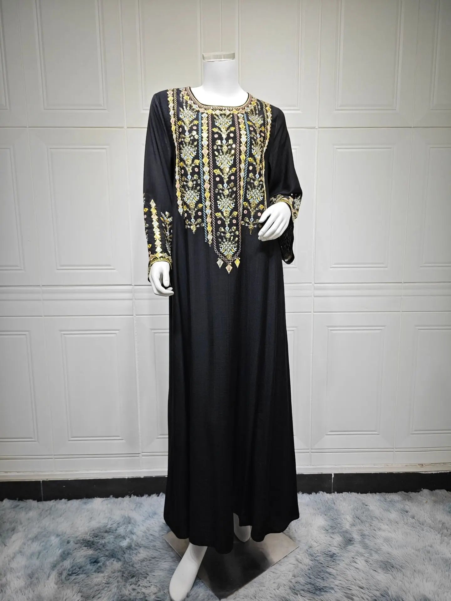 Royal Embroidered Jalabiya Gown