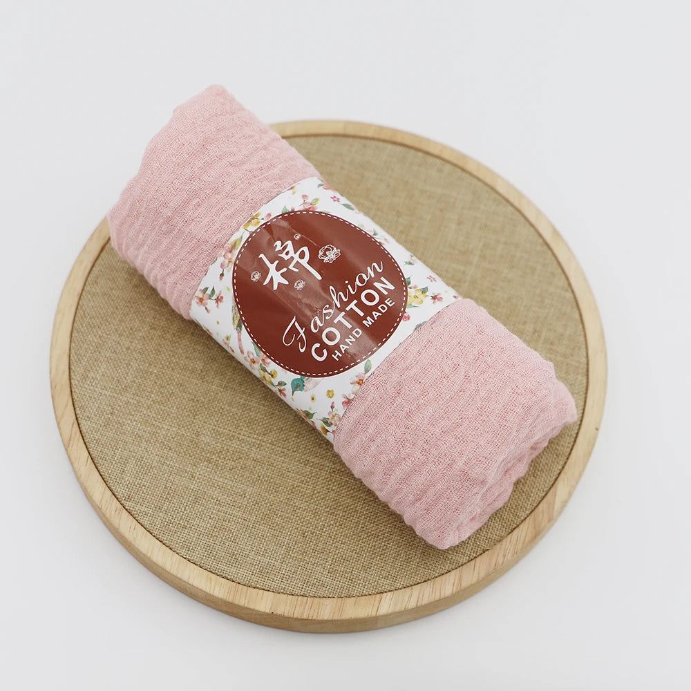 Trendora Crinkle Cotton Hijab — Luxe Square Scarf 90×90cm