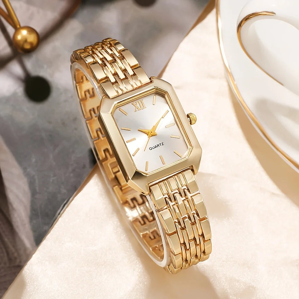 Trendora Elegant Watch & Jewelry Set — 5-Piece Luxury Collection