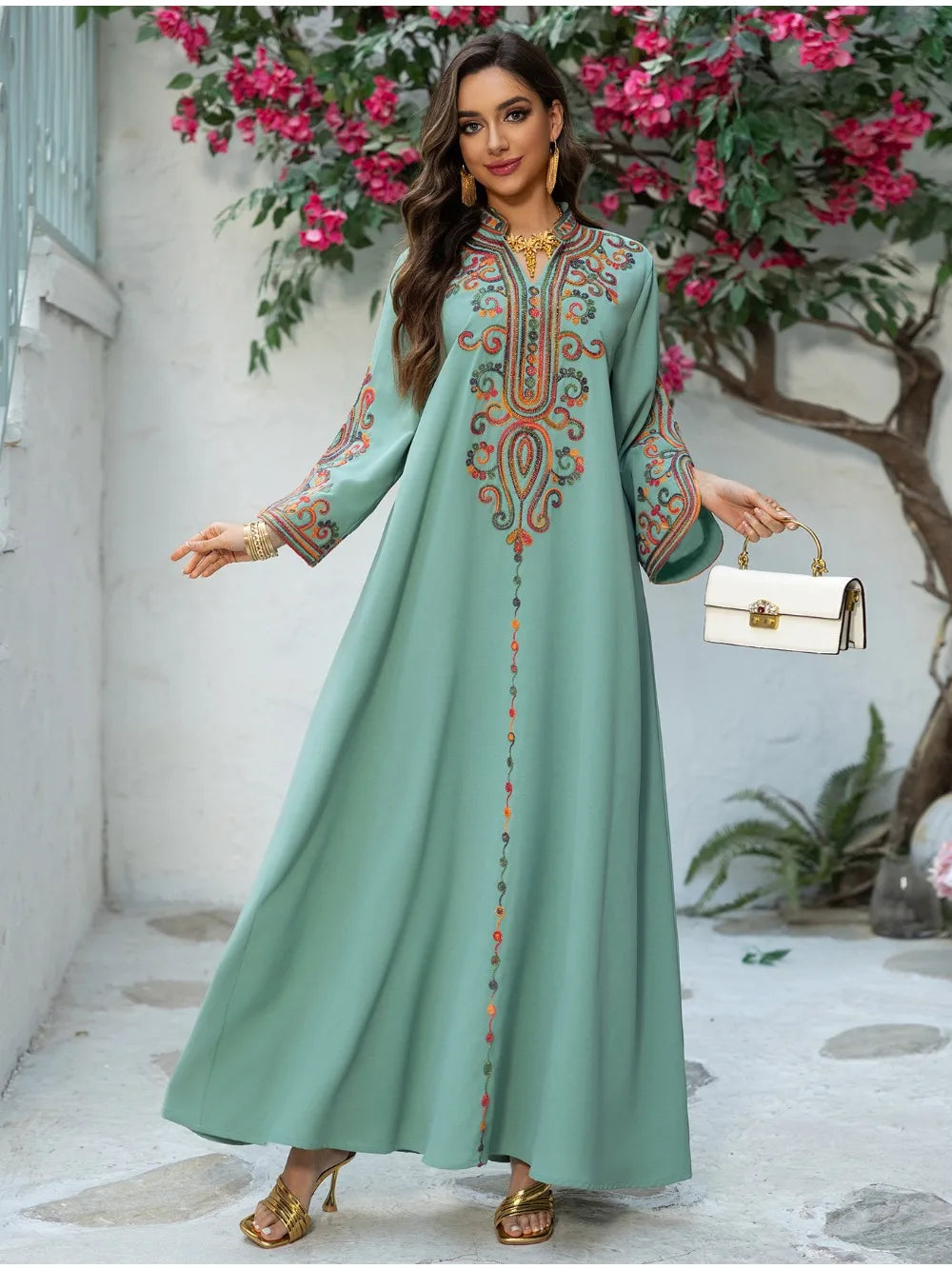 Embroidered Maxi Abaya