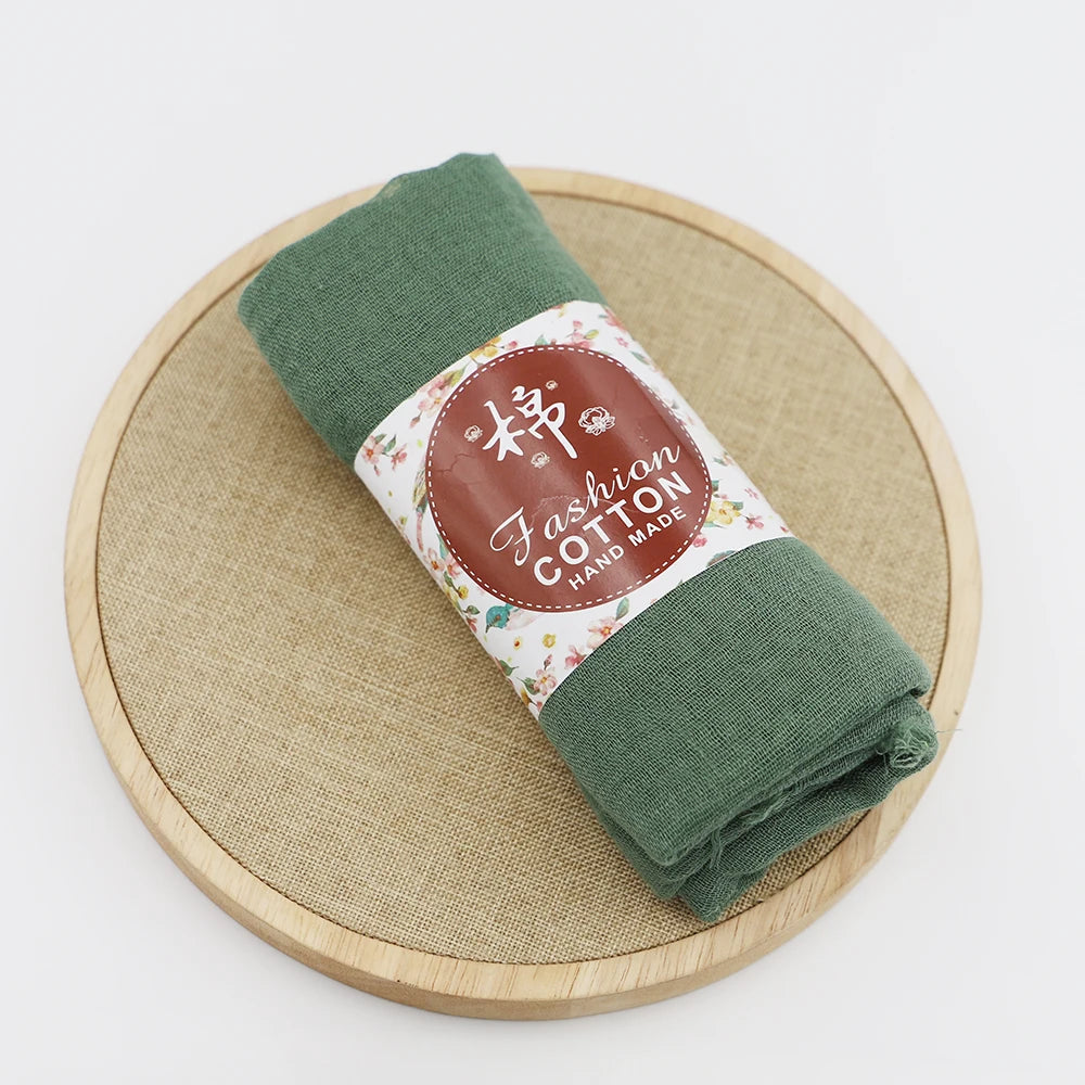 Trendora Crinkle Cotton Hijab — Luxe Square Scarf 90×90cm