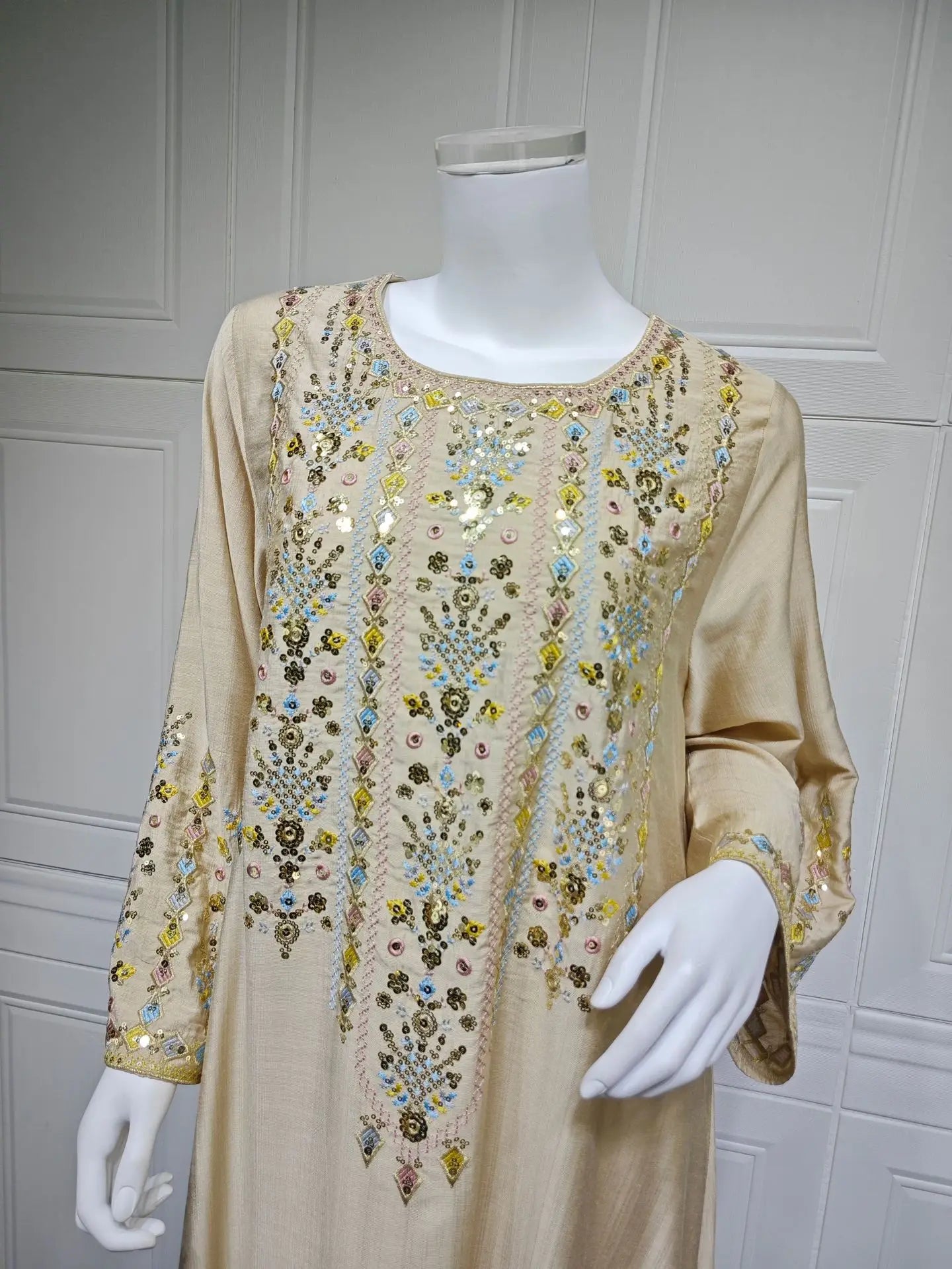 Royal Embroidered Jalabiya Gown