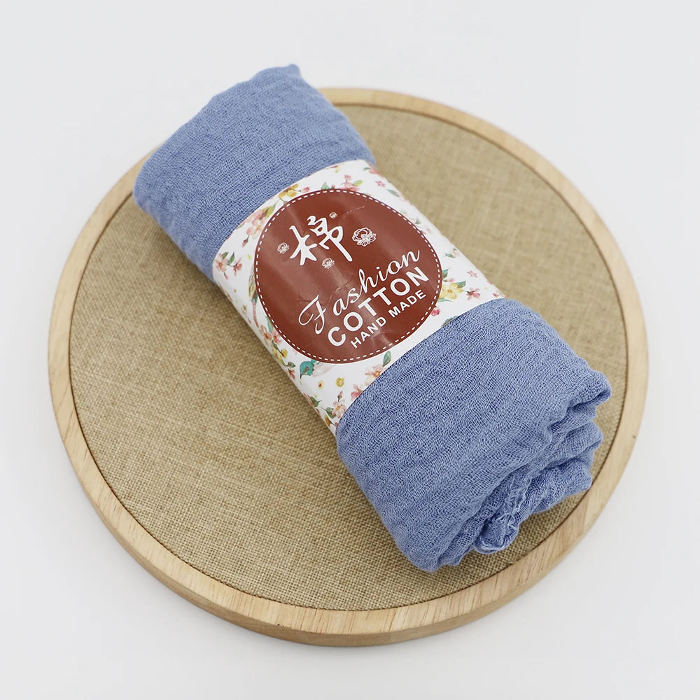 Trendora Crinkle Cotton Hijab — Luxe Square Scarf 90×90cm