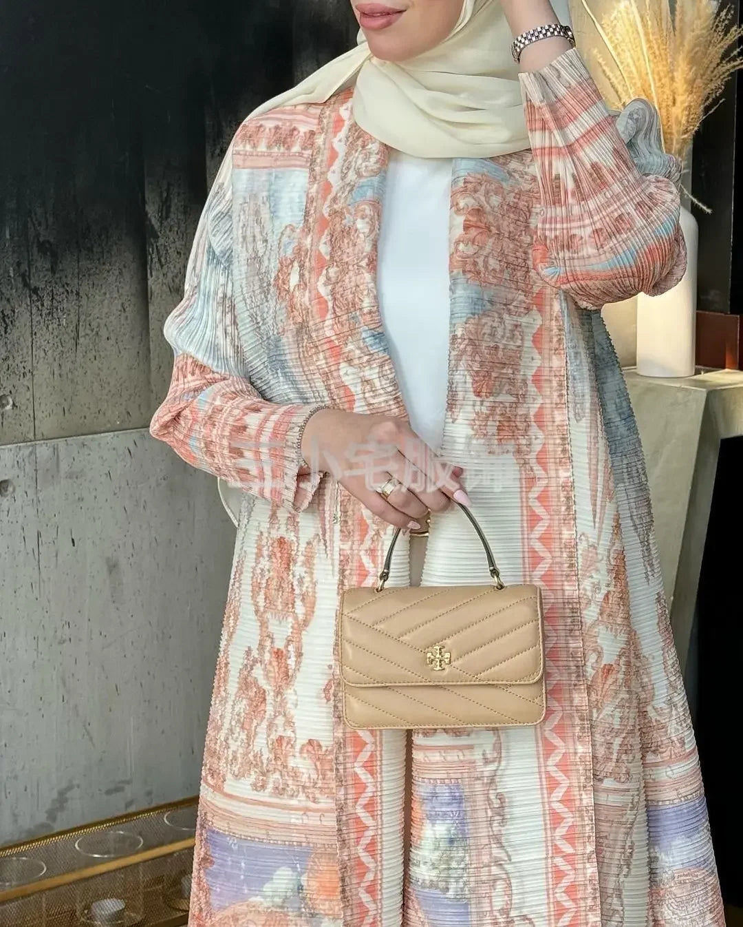 Royal Pleated Cardigan Abaya