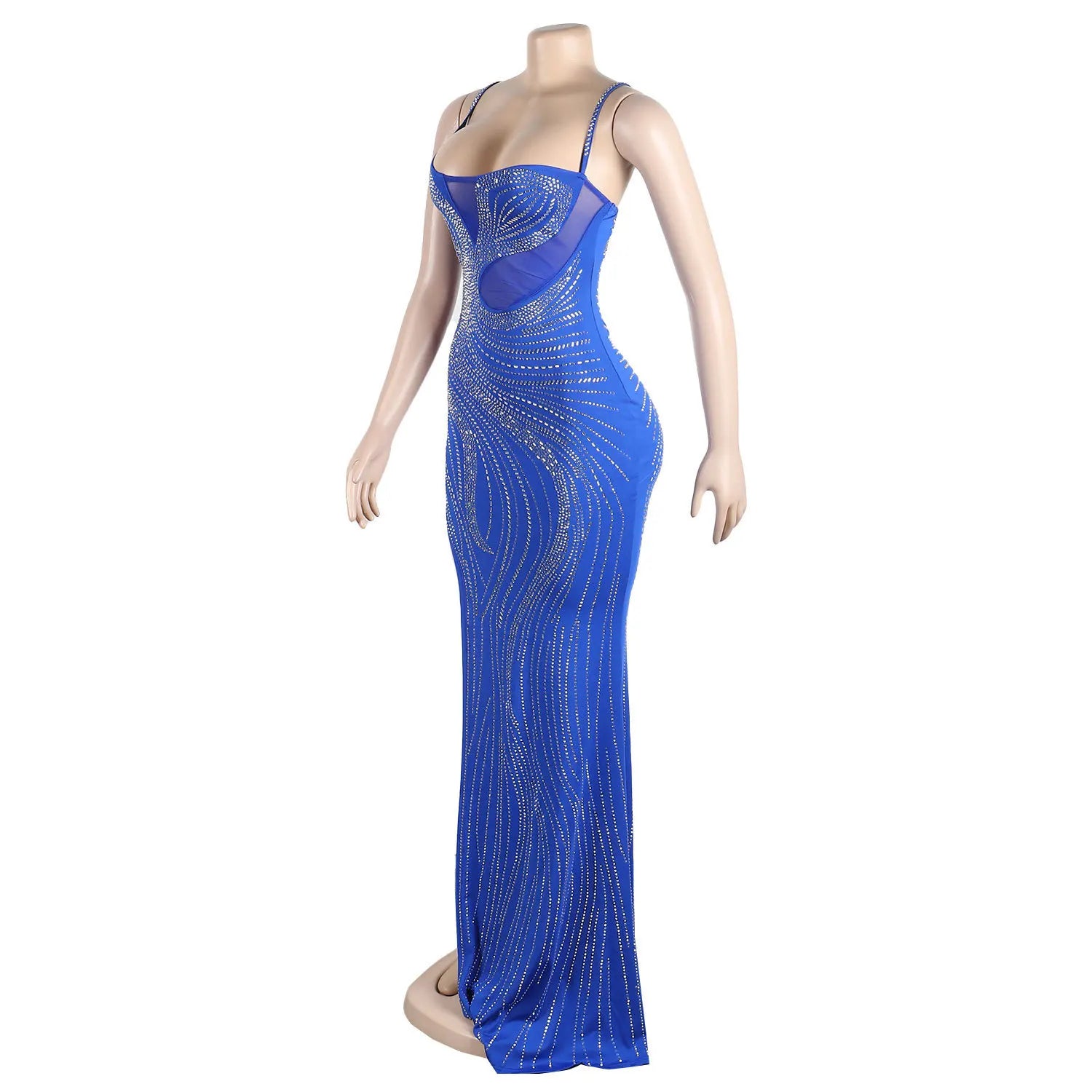 Crystal Sparkle Maxi Dress