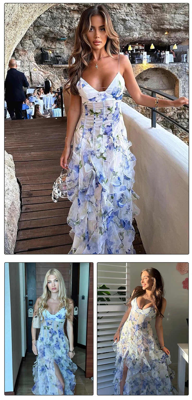 Floral Breeze Maxi Summer Blossom Dress