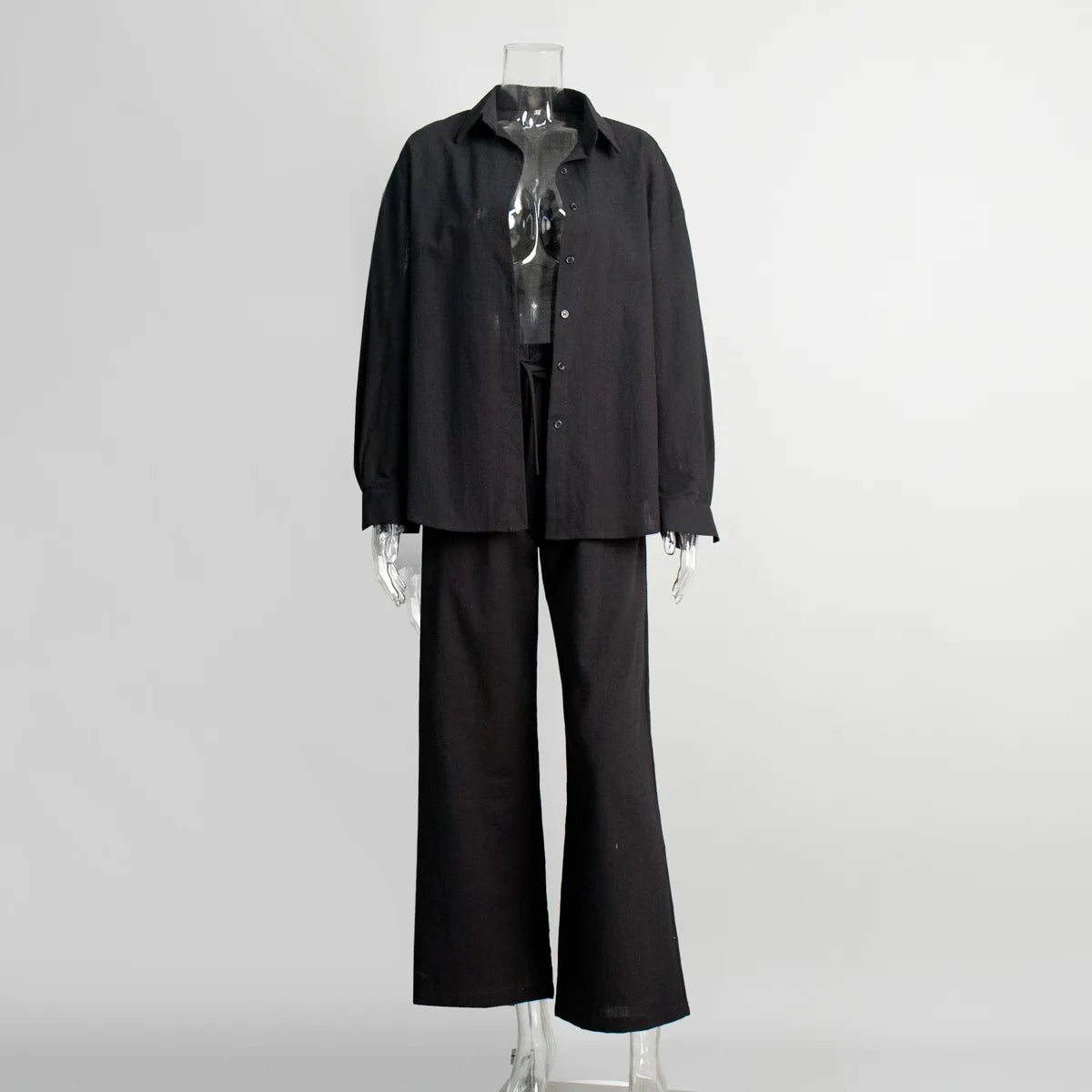 Effortless Elegance Cotton Two-Piece Set