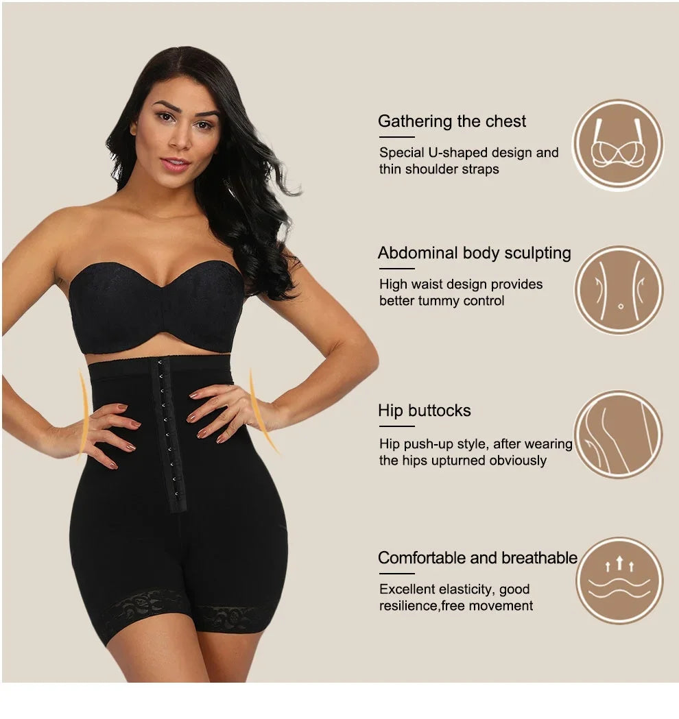 Fajas Colombianas Butt Lifter Shapewear (High Waist Tummy Control Body Shaper)