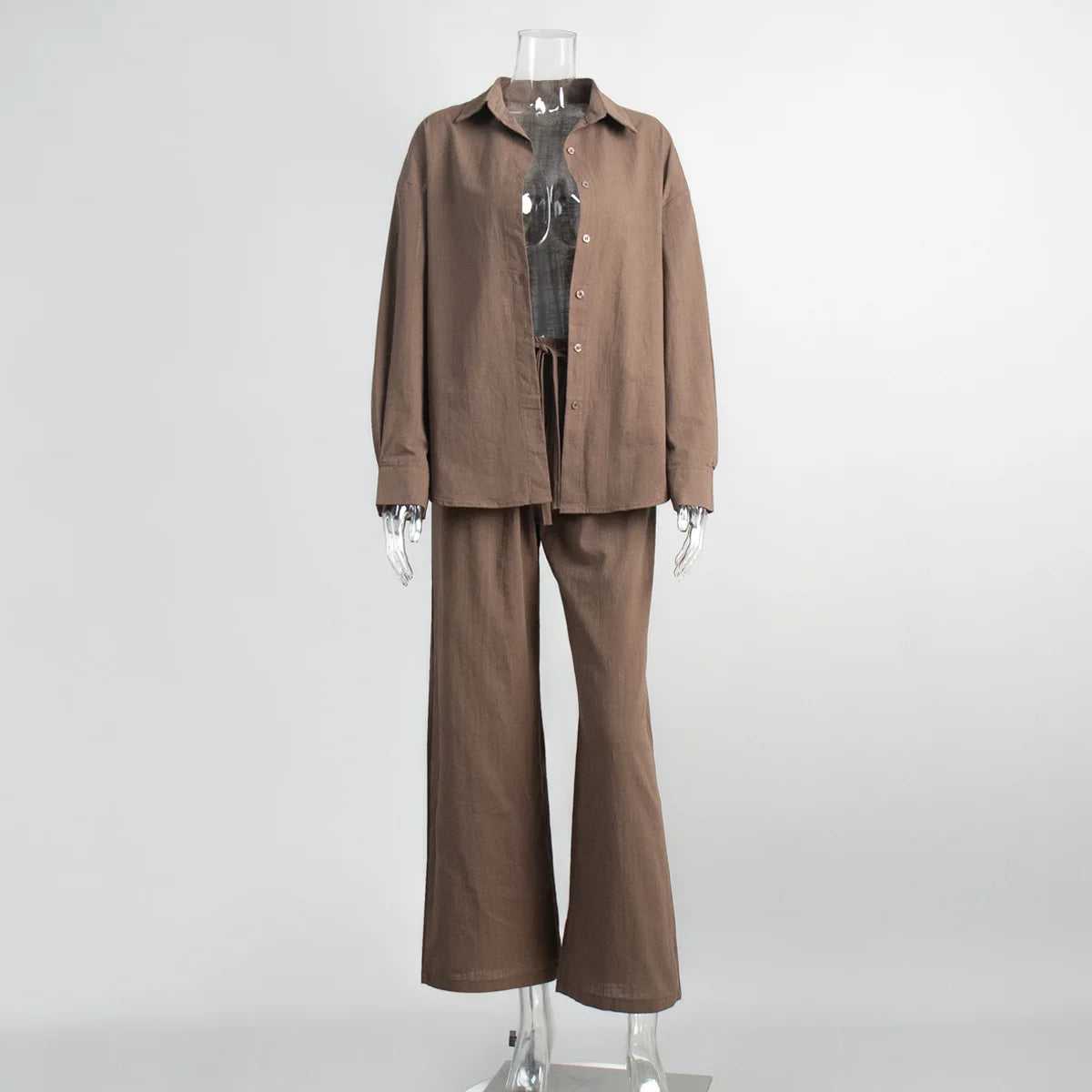 Effortless Elegance Cotton Two-Piece Set