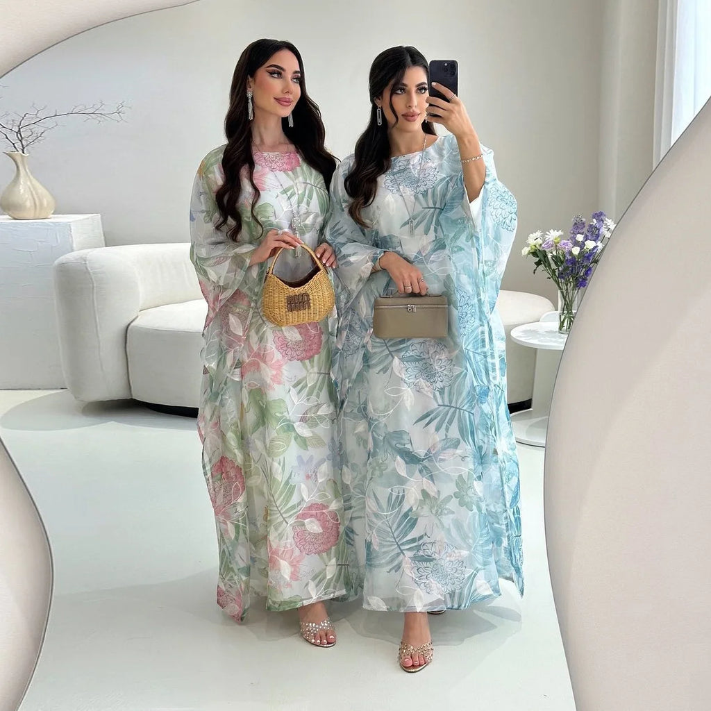 Printed Eid Abaya Kaftan