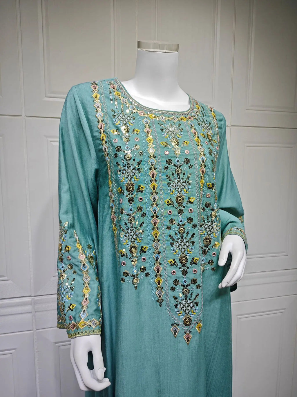 Royal Embroidered Jalabiya Gown