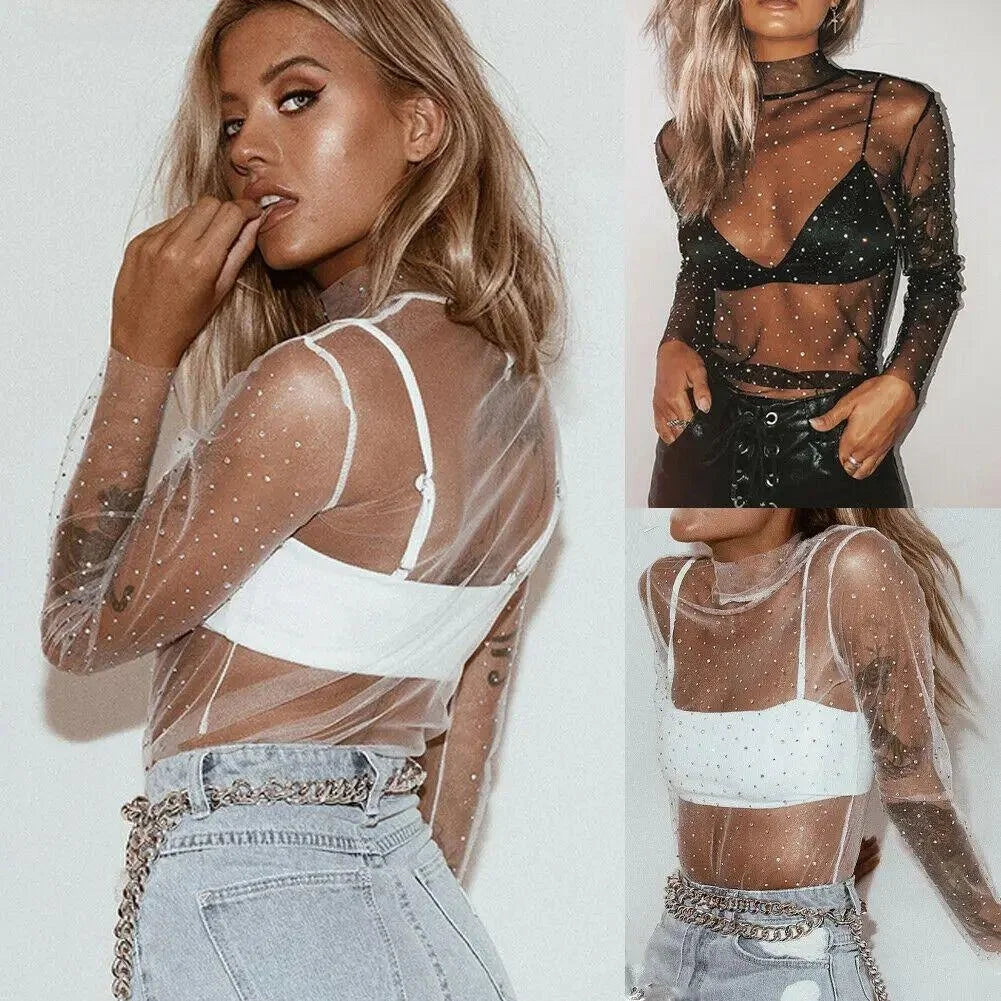 Luxe Essential Tee Chic Glossy T-Shirt