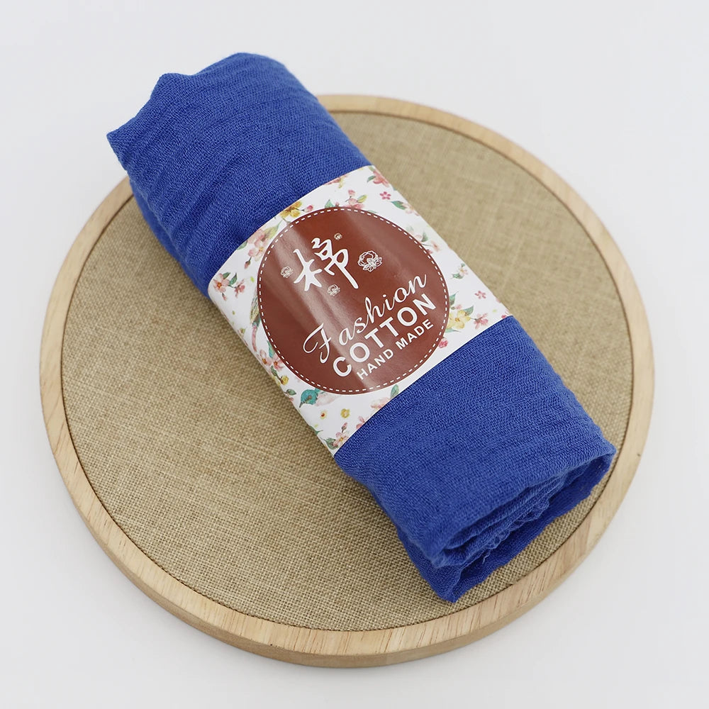 Trendora Crinkle Cotton Hijab — Luxe Square Scarf 90×90cm