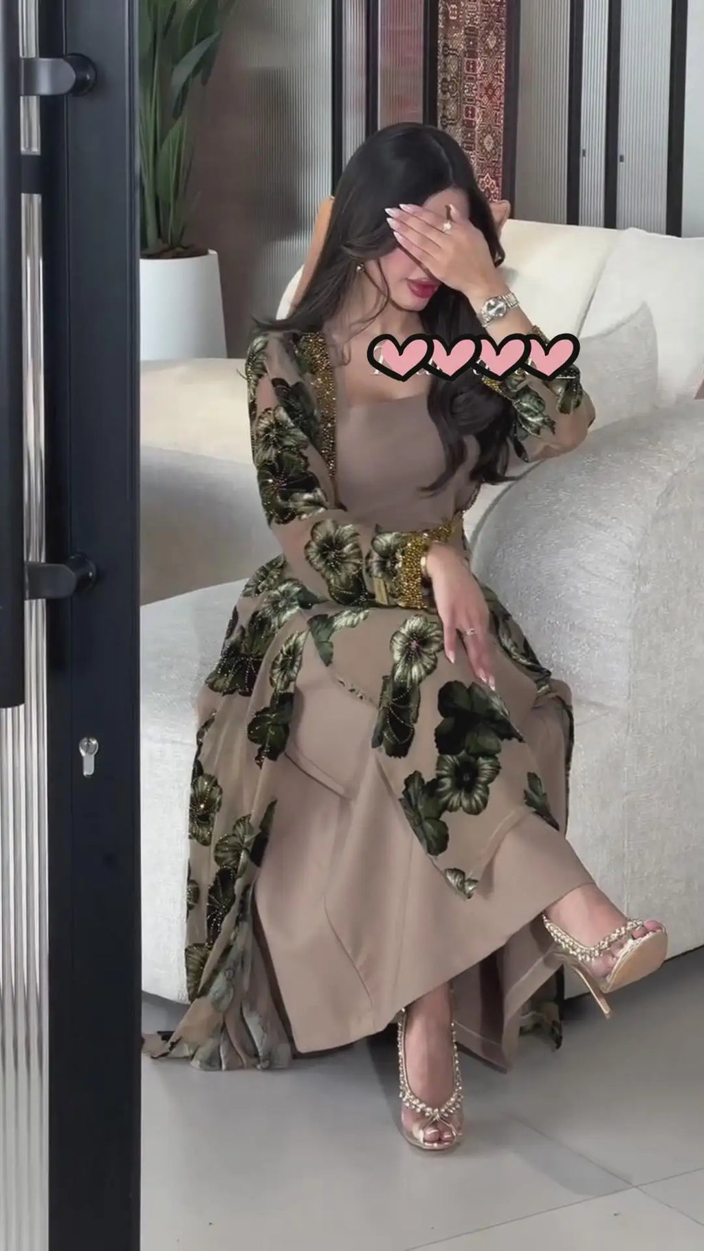 Floral Bloom Abaya Dress