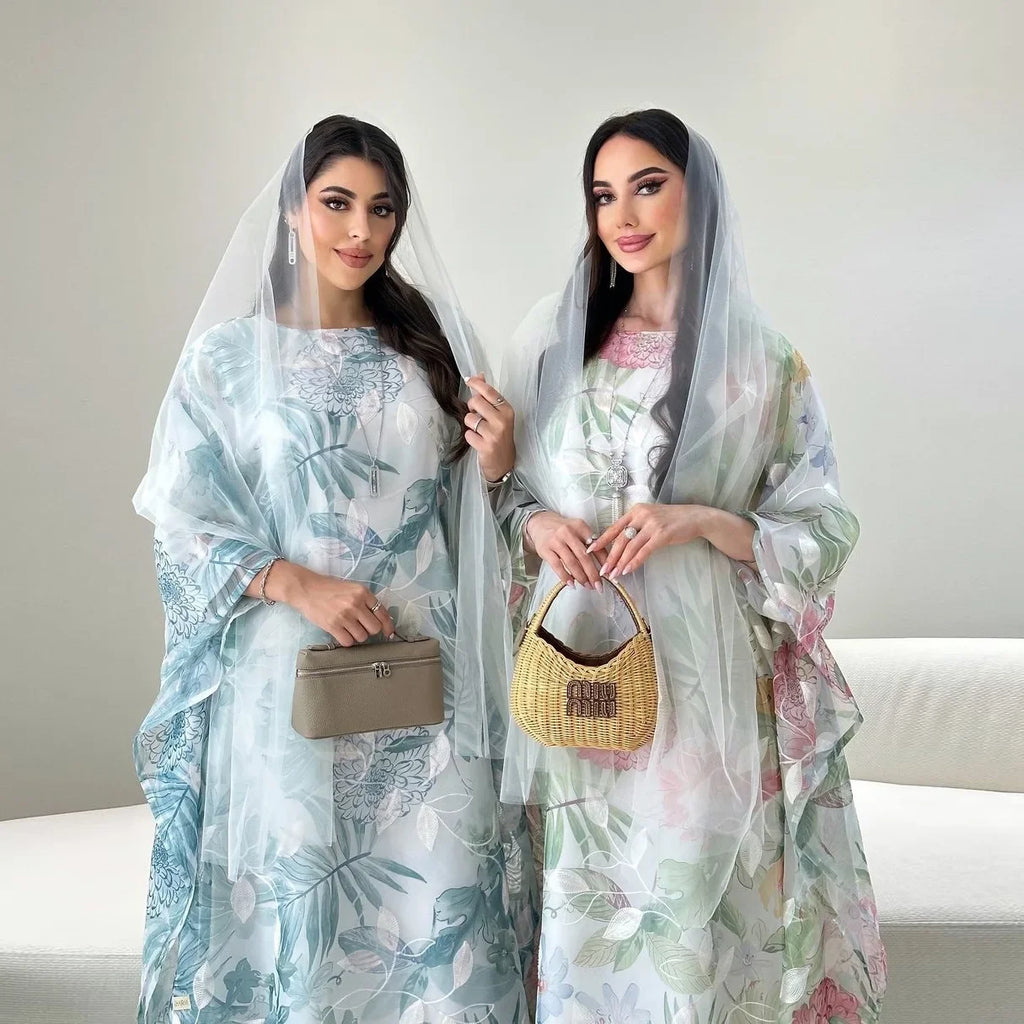 Printed Eid Abaya Kaftan