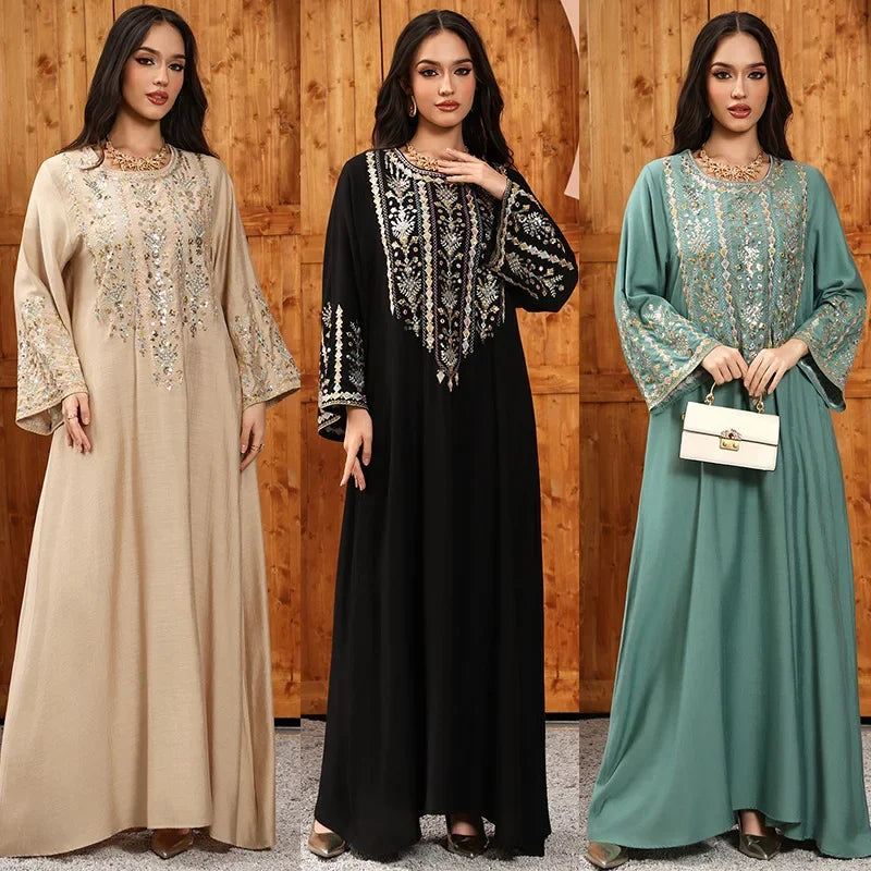 Royal Embroidered Jalabiya Gown