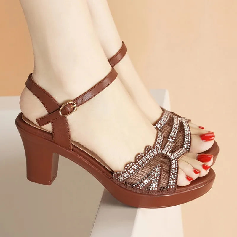 Crystal Glow Heels