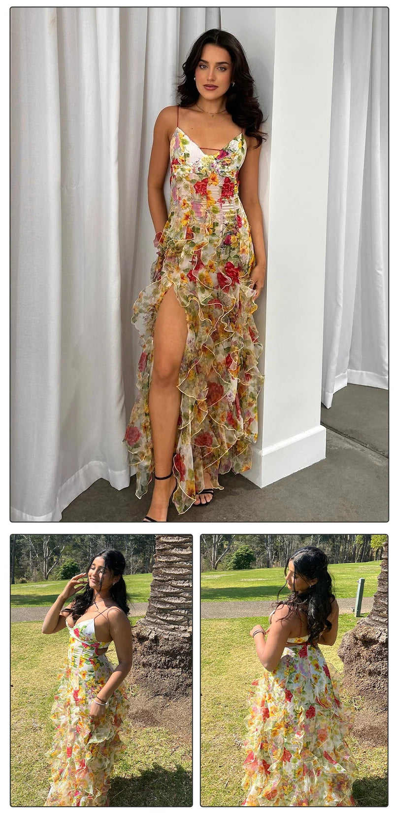 Floral Breeze Maxi Summer Blossom Dress