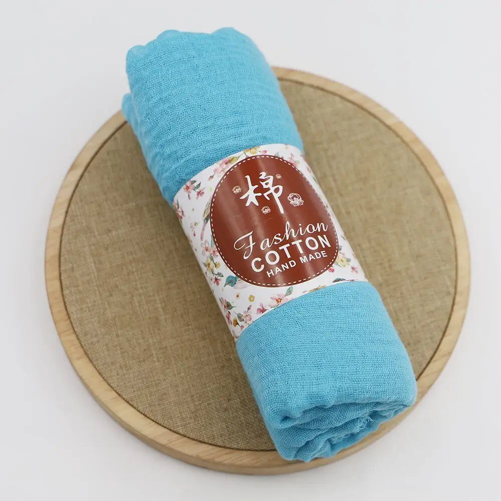 Trendora Crinkle Cotton Hijab — Luxe Square Scarf 90×90cm