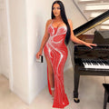 Crystal Sparkle Maxi Dress