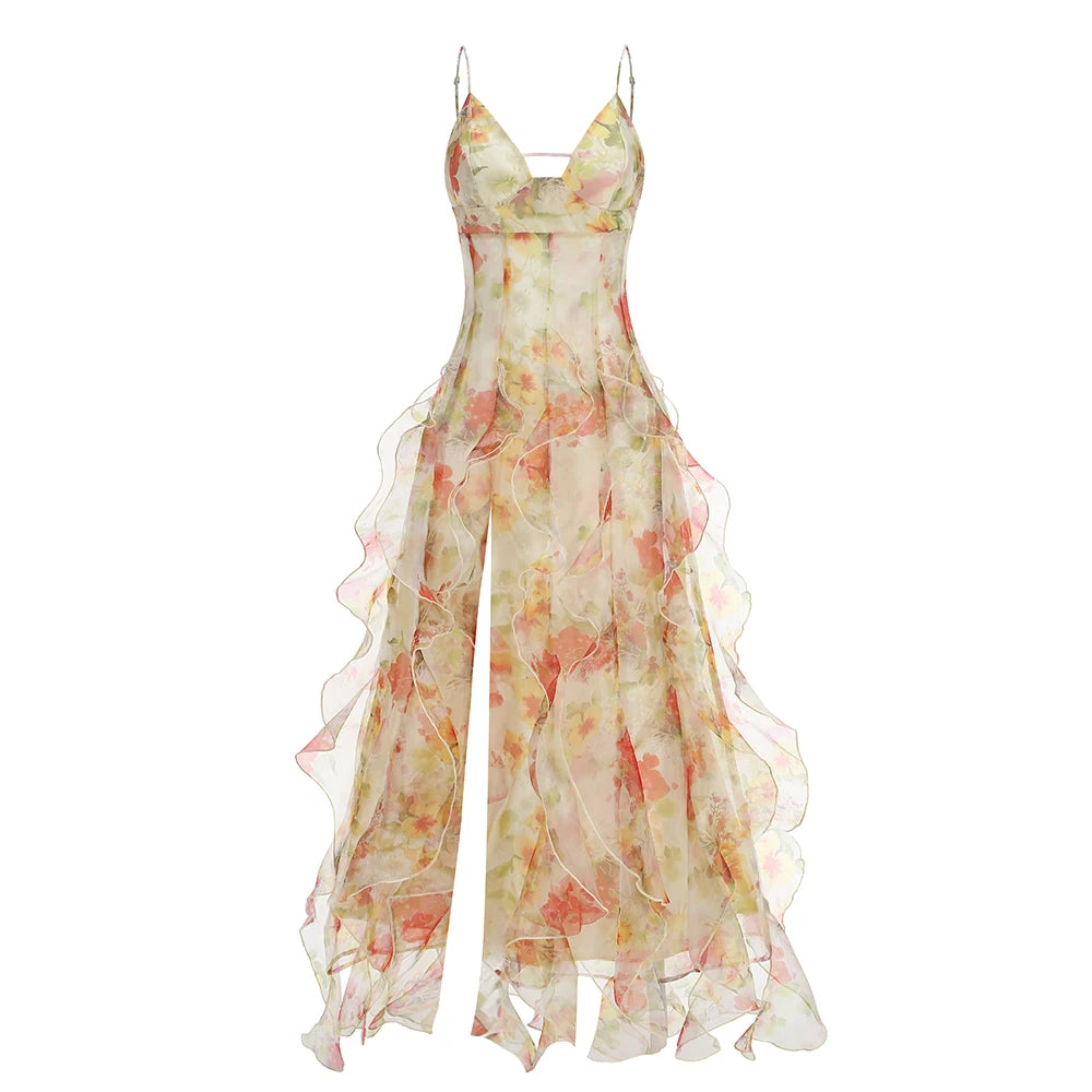Floral Breeze Maxi Summer Blossom Dress