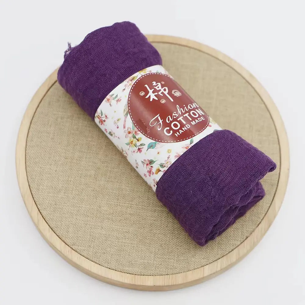 Trendora Crinkle Cotton Hijab — Luxe Square Scarf 90×90cm