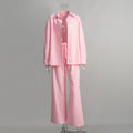 Effortless Elegance Cotton Two-Piece Set