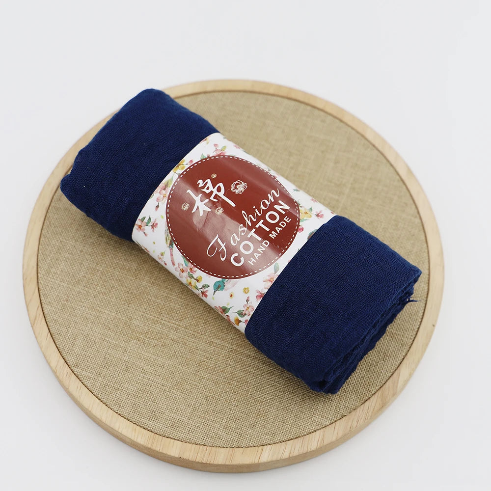 Trendora Crinkle Cotton Hijab — Luxe Square Scarf 90×90cm
