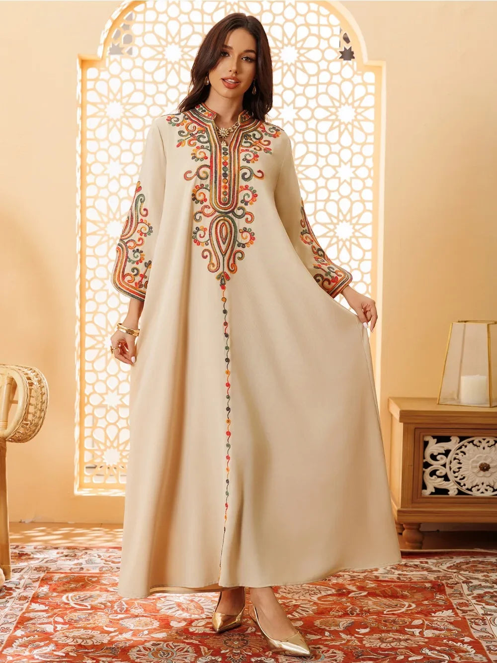 Embroidered Maxi Abaya