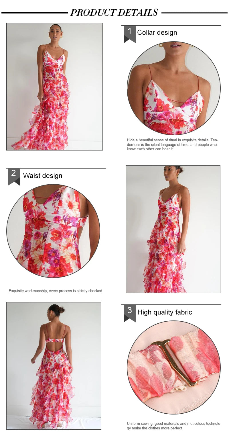 Floral Breeze Maxi Summer Blossom Dress