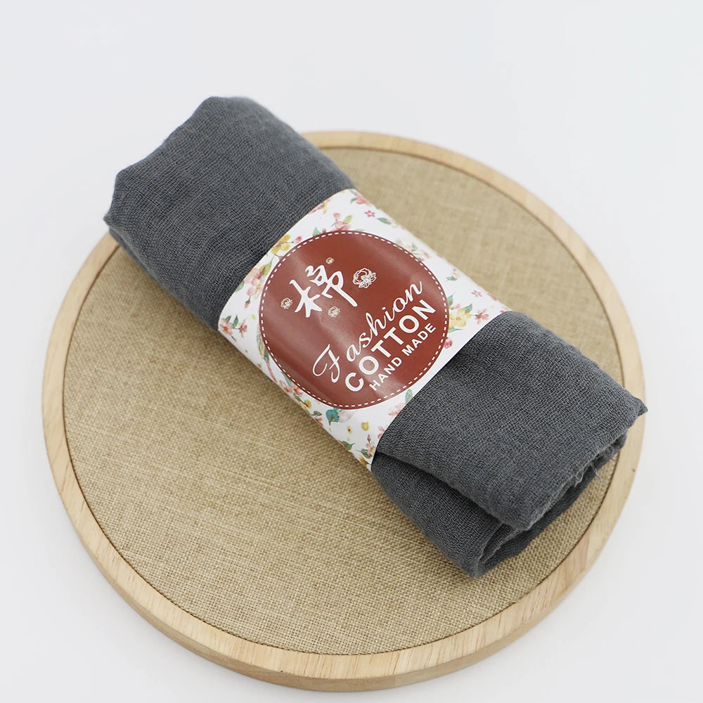 Trendora Crinkle Cotton Hijab — Luxe Square Scarf 90×90cm