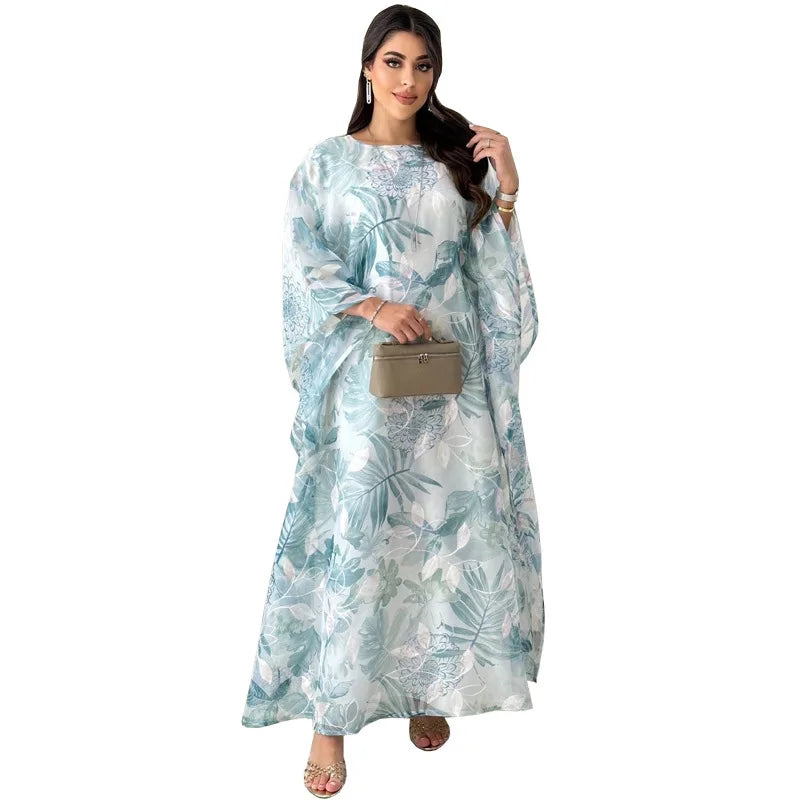 Printed Eid Abaya Kaftan