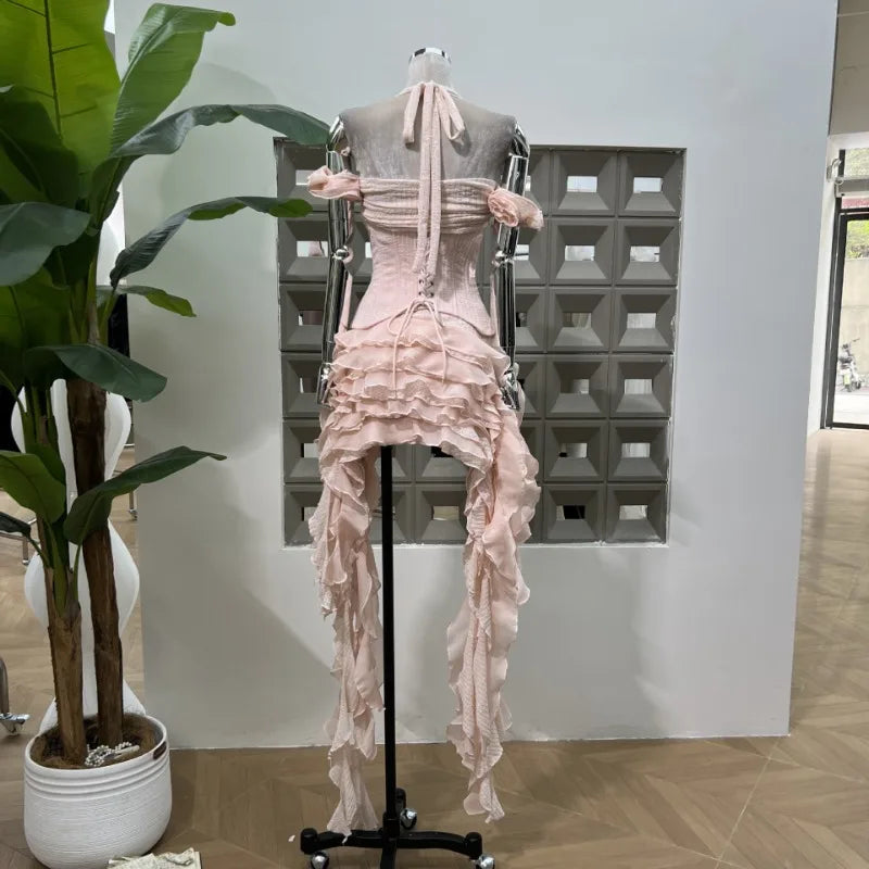 Luxe Mini Dress Modern Tassel Party Dress