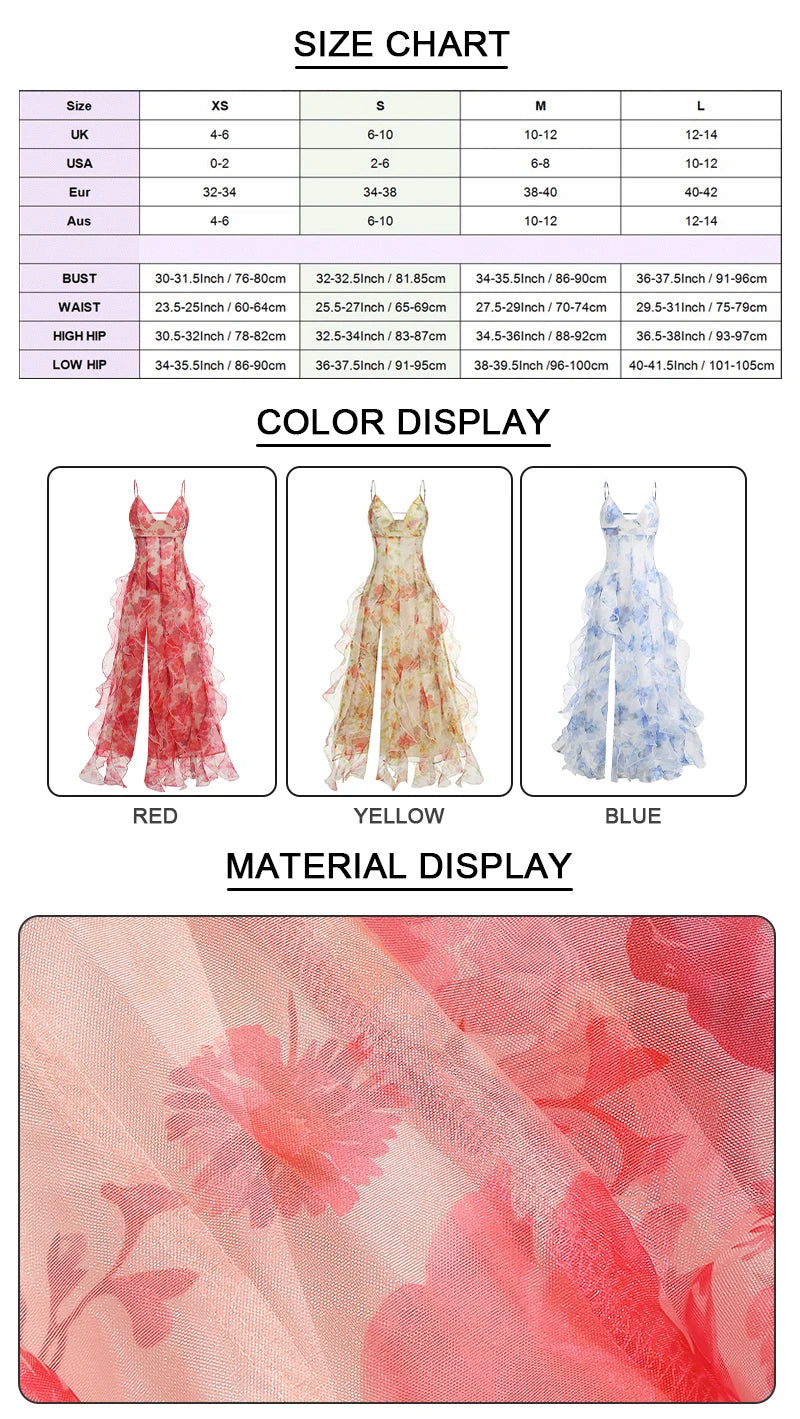 Floral Breeze Maxi Summer Blossom Dress