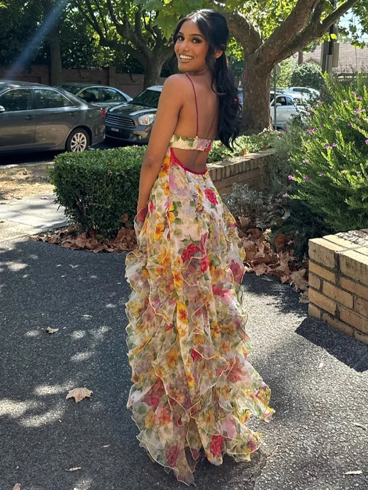 Floral Breeze Maxi Summer Blossom Dress