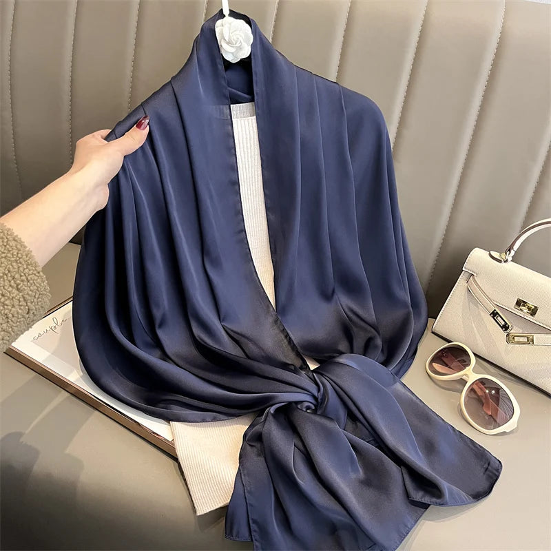 Luxe Solid Silk Scarf