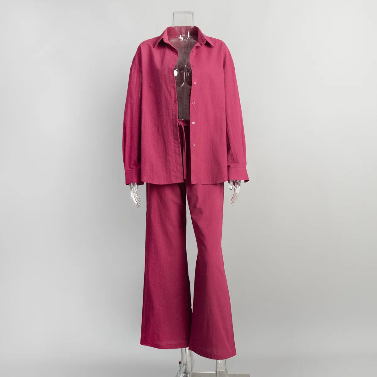 Effortless Elegance Cotton Two-Piece Set