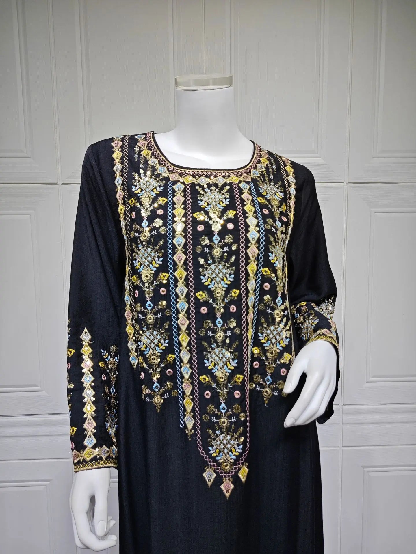 Royal Embroidered Jalabiya Gown