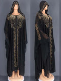 Diamond Bat Sleeve Abaya